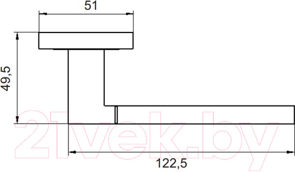 Изображение товара Ручка дверная Puerto Песто / INAL 521-03 BN (черный никель)