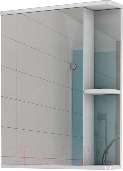 Изображение товара Шкаф с зеркалом для ванной Айсберг Норма 1-50 (левый)