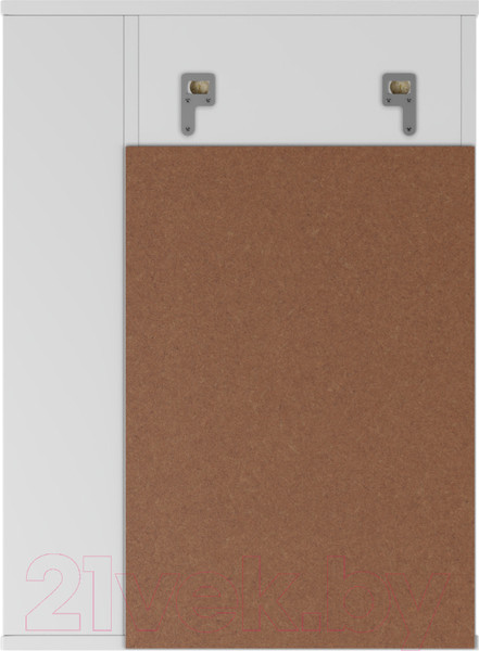 Изображение товара Шкаф с зеркалом для ванной Айсберг Норма 1-50 (левый)