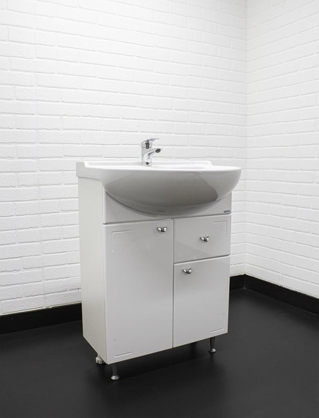 Изображение товара Тумба под умывальник Айсберг 50 Классик с верхним ящиком В1