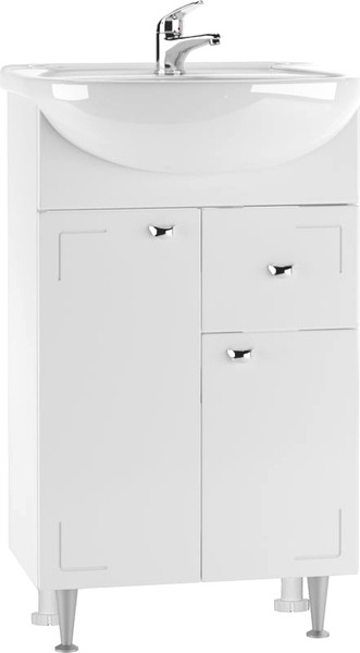 Изображение товара Тумба под умывальник Айсберг 50 Классик с верхним ящиком В1