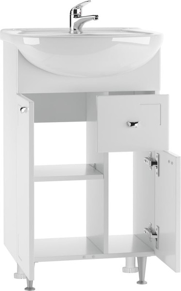 Изображение товара Тумба под умывальник Айсберг 50 Классик с верхним ящиком В1