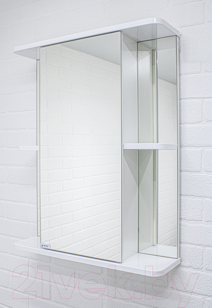 Изображение товара Шкаф с зеркалом для ванной Айсберг Норма 2-55 (левый)