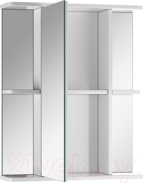 Изображение товара Шкаф с зеркалом для ванной Айсберг Норма 2-55 (левый)