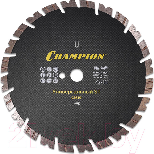 Изображение товара Отрезной диск алмазный Champion C1619