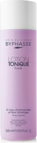 Изображение товара Тоник для лица Byphasse Очищающий с гамамелисом для жирной кожи (500мл)