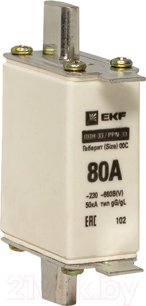 Изображение товара Предохранитель плавкий EKF PROxima Fus-33/100/80