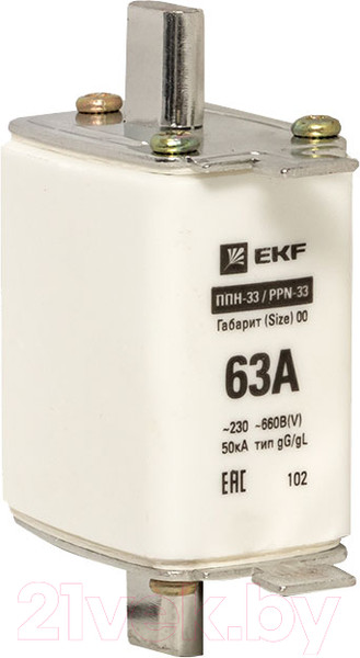 Изображение товара Предохранитель плавкий EKF PROxima Fus-33/160/63