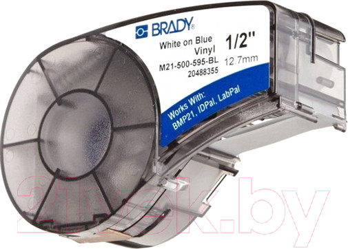 Изображение товара Картридж для маркиратора Brady B-595 M21-500-595-BL / brd142798 (6.4м, белый на синем)