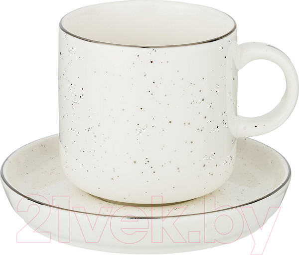 Изображение товара Чашка с блюдцем Bronco Platinum / 263-1044