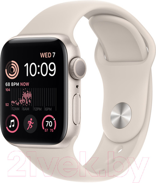 Изображение товара Умные часы Apple Watch SE 2 GPS 40mm MNJP3 / MNT33 (алюминий звездный свет/звездный свет спортивный)