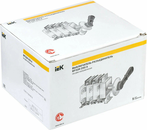 Изображение товара Выключатель-разъединитель IEK ВР32И-37В71250 400А / SRK31-211-400