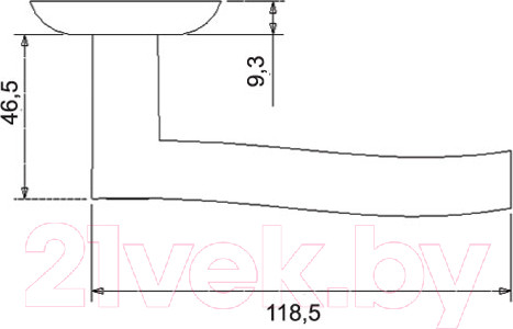 Изображение товара Ручка дверная Puerto Капрезе / INAL 507-08 BN (черный никель)
