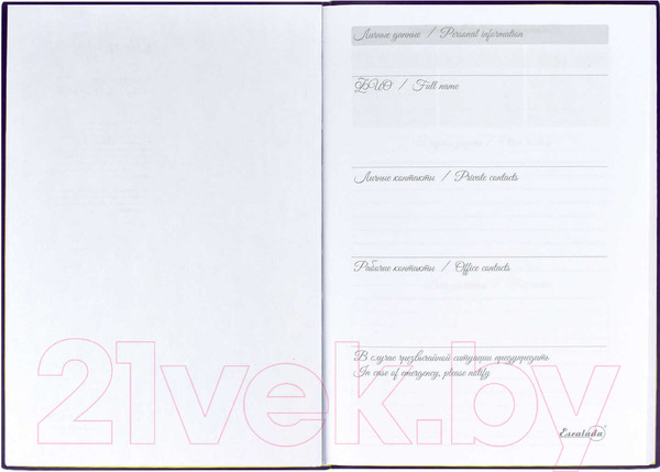 Изображение товара Ежедневник Escalada Виннер / 52439 (фиолетовый)