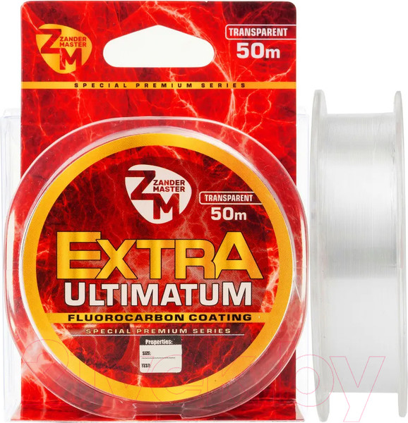 Изображение товара Леска монофильная ZanderMaster Extra Ultimatum 0.148мм 2.8кг / 11764 (50м)