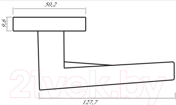 Изображение товара Ручка дверная Puerto Канноли / INAL 537-03 B (черный)