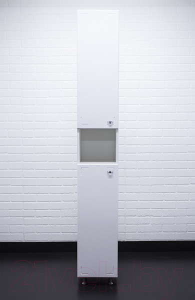 Изображение товара Шкаф-пенал для ванной Айсберг Классик 30 без ящика (левый)