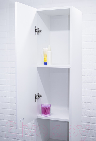 Изображение товара Шкаф-пенал для ванной Айсберг Классик 30 без ящика (левый)