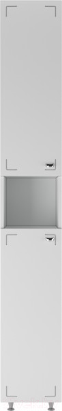 Изображение товара Шкаф-пенал для ванной Айсберг Классик 30 без ящика (левый)