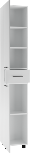 Изображение товара Шкаф-пенал для ванной Айсберг Контраст 35 с верхним ящиком В1 (левый)