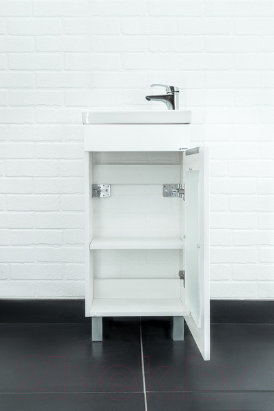 Изображение товара Тумба под умывальник Айсберг Миранда 40 Кристалл без ящика