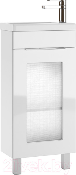 Изображение товара Тумба под умывальник Айсберг Миранда 40 Кристалл без ящика