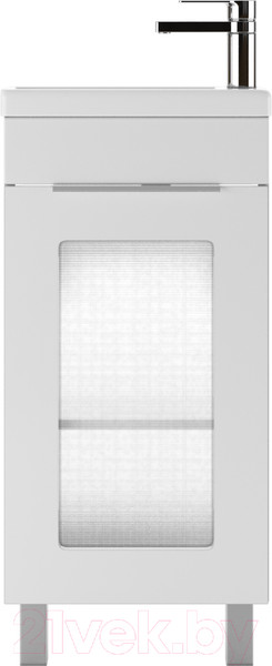 Изображение товара Тумба под умывальник Айсберг Миранда 40 Кристалл без ящика