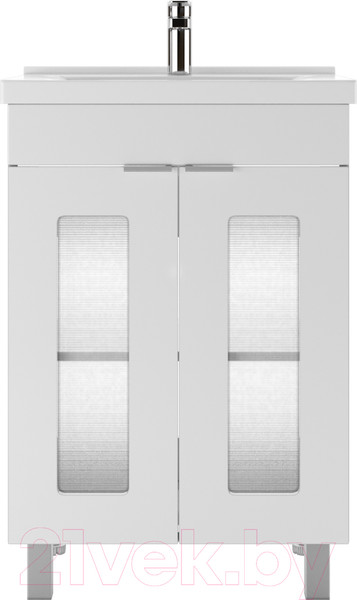 Изображение товара Тумба под умывальник Айсберг Миранда 60 Кристалл без ящика