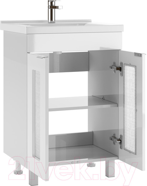 Изображение товара Тумба под умывальник Айсберг Миранда 60 Кристалл без ящика