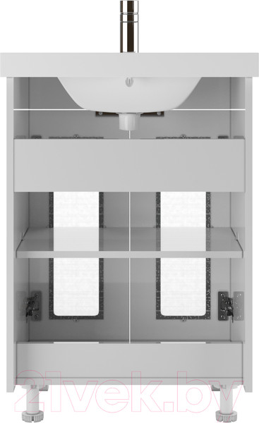 Изображение товара Тумба под умывальник Айсберг Миранда 60 Кристалл без ящика