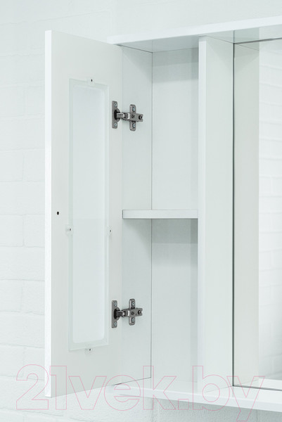 Изображение товара Шкаф с зеркалом для ванной Айсберг Кристалл 80