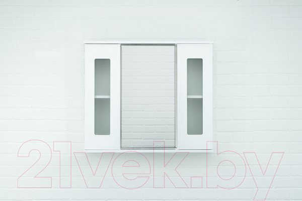 Изображение товара Шкаф с зеркалом для ванной Айсберг Кристалл 80