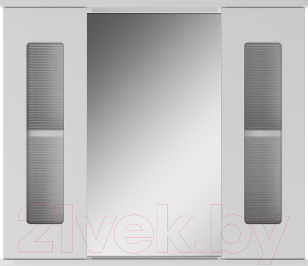 Изображение товара Шкаф с зеркалом для ванной Айсберг Кристалл 80