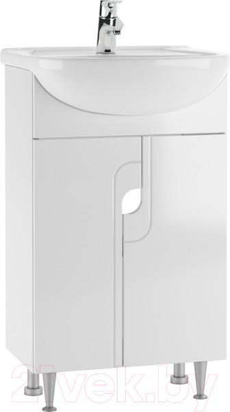 Изображение товара Тумба под умывальник Айсберг Уют 50 Лилия без ящика