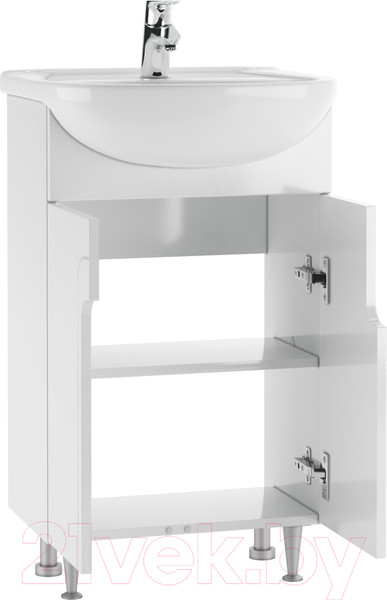 Изображение товара Тумба под умывальник Айсберг Уют 50 Лилия без ящика