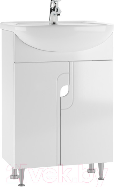 Изображение товара Тумба под умывальник Айсберг Уют 55 Лилия без ящика