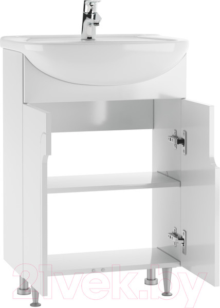 Изображение товара Тумба под умывальник Айсберг Уют 55 Лилия без ящика