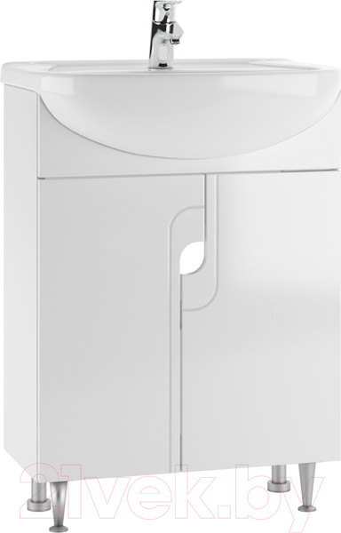 Изображение товара Тумба под умывальник Айсберг Уют 60 Лилия без ящика