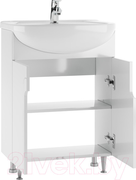 Изображение товара Тумба под умывальник Айсберг Уют 60 Лилия без ящика