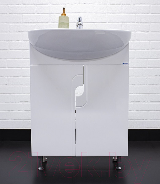 Изображение товара Тумба под умывальник Айсберг Уют 60 Лилия без ящика