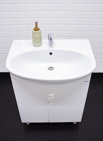 Изображение товара Тумба под умывальник Айсберг Уют 60 Лилия без ящика