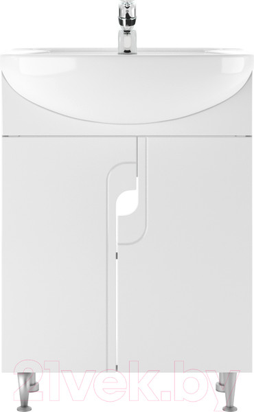 Изображение товара Тумба под умывальник Айсберг Уют 60 Лилия без ящика