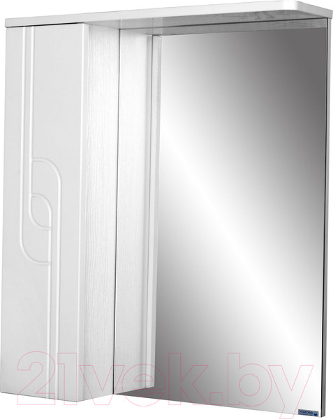 Изображение товара Шкаф с зеркалом для ванной Айсберг Лилия 50 (левый)