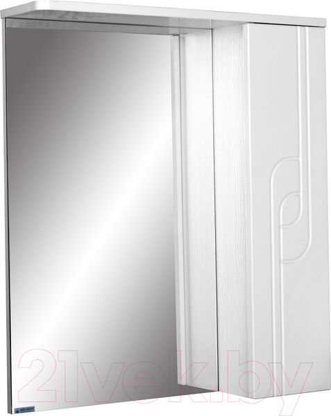 Изображение товара Шкаф с зеркалом для ванной Айсберг Лилия 50 (правый)