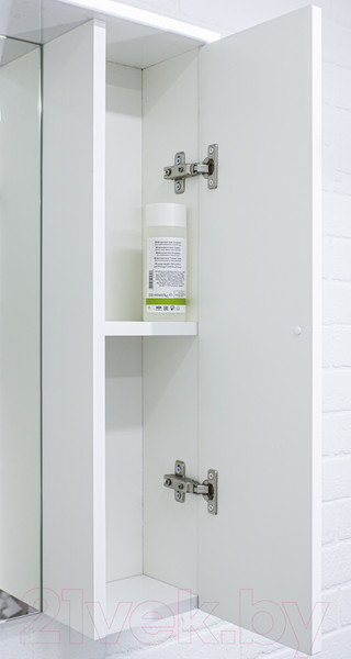 Изображение товара Шкаф с зеркалом для ванной Айсберг Лилия 55 (правый)