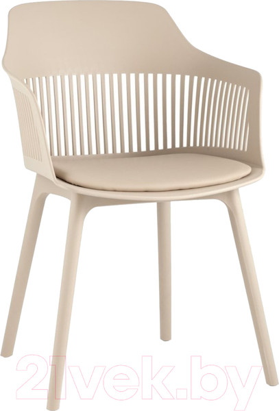 Изображение товара Стул Stool Group Crocus с подушкой (пластик бежевый)