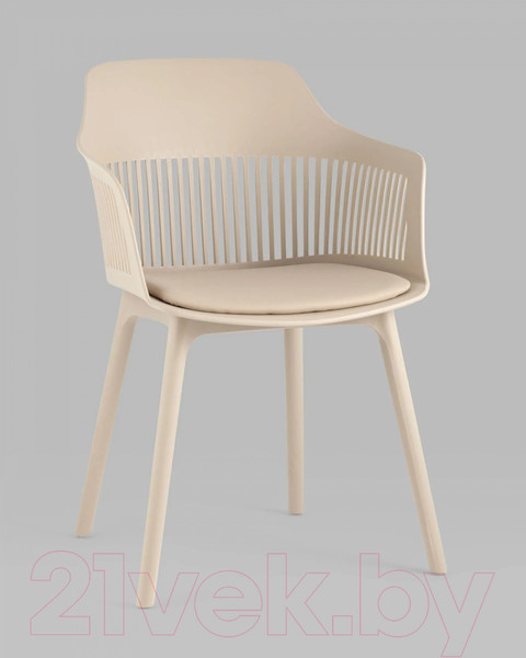 Изображение товара Стул Stool Group Crocus с подушкой (пластик бежевый)