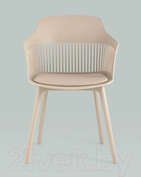 Изображение товара Стул Stool Group Crocus с подушкой (пластик бежевый)