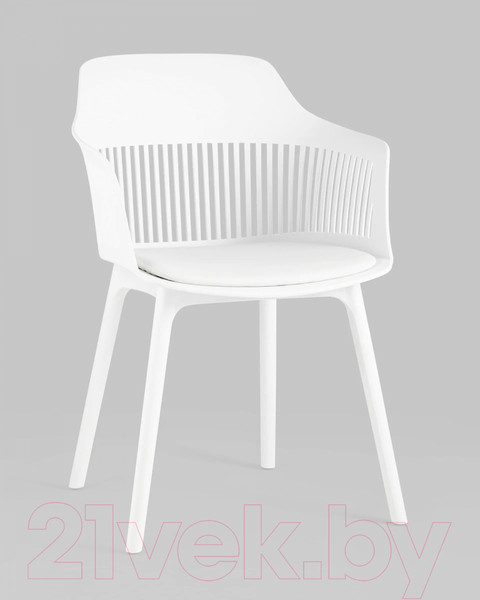 Изображение товара Стул Stool Group Crocus с подушкой (пластик белый)