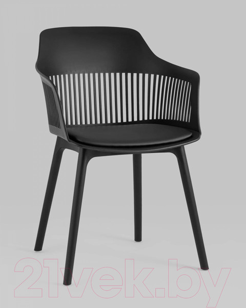 Изображение товара Стул Stool Group Crocus с подушкой (пластик черный)